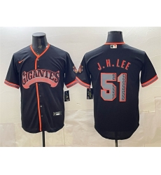 Men San Francisco Giants 51 Jung Hoo Lee Black 2026 Alternate Stadium Stitched Baseball Jersey Men San Francisco Giants 51 Jung Hoo Lee Black 2026 Alternate Stadium Stitched Baseball Jersey