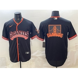 Men San Francisco Giants Team Big Logo Black 2026 Alternate Stadium Stitched Baseball JerseyS