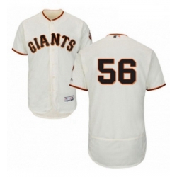 Mens Majestic San Francisco Giants 56 Tony Watson Cream Home Flex Base Authentic Collection MLB Jersey