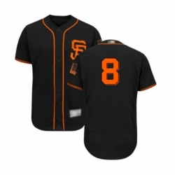 Mens San Francisco Giants 8 Gerardo Parra Black Alternate Flex Base Authentic Collection Baseball Jersey