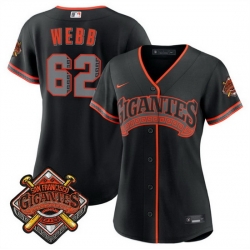 Women San Francisco Giants  62 Wilkin Ramos Black 2026 Alternate Stadium Stitched Baseball Jersey  
