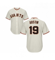 Youth San Francisco Giants 19 Tyler Austin Replica Cream Home Cool Base Baseball Jersey 