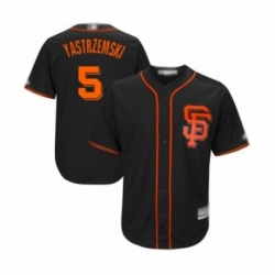 Youth San Francisco Giants #5 Mike Yastrzemski Authentic Black Alternate Cool Base Baseball Player Jersey