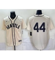 Men Seattle Mariners  44 Julio Rodriguez Cream Alternate Stitched Baseball Jersey