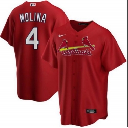 Cardinals 4 Yadier Molina Red 2020 Nike Cool Base Jersey