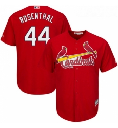 Youth Majestic St Louis Cardinals 44 Trevor Rosenthal Replica Red Alternate Cool Base MLB Jersey