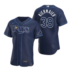 Men Tampa Bay Rays 39 Kevin Kiermaier Men Nike Navy Alternate 2020 Flex Base Team MLB Jersey