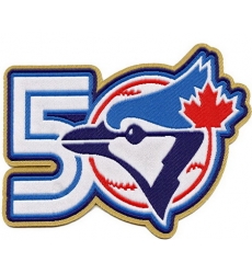 Men Toronto Blue Jays 50th Team Annivesary Patch Biaog Men Toronto Blue Jays 50th Team Annivesary Patch Biaog