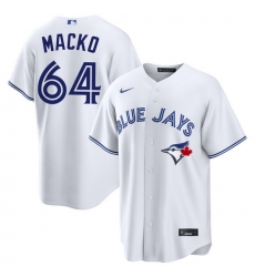 Men Toronto Blue Jays Adam Macko 64 White Home Limited Stitched Baseball Jersey Men Toronto Blue Jays Adam Macko 64 White Home Limited Stitched Baseball Jersey