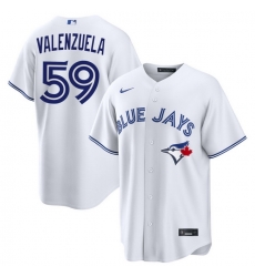 Men Toronto Blue Jays Brandon Valenzuela 59 White Home Limited Stitched Baseball Jersey Men Toronto Blue Jays Brandon Valenzuela 59 White Home Limited Stitched Baseball Jersey