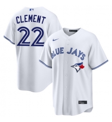 Men Toronto Blue Jays Ernie Clement 22 White Home Limited Stitched Baseball Jersey