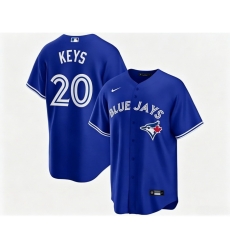 Men Toronto Blue Jays Sean Keys 20 Blue Away Flex Base Stitched Baseball Jersey