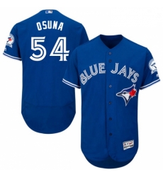 Mens Majestic Toronto Blue Jays 54 Roberto Osuna Blue Alternate Flex Base Authentic Collection MLB Jersey