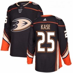 Youth Adidas Anaheim Ducks 25 Ondrej Kase Authentic Black Home NHL Jersey 