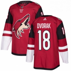 Youth Adidas Arizona Coyotes 18 Christian Dvorak Authentic Burgundy Red Home NHL Jersey 