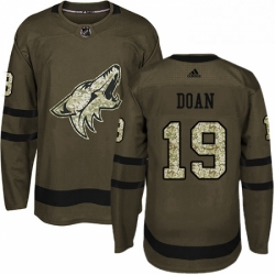 Youth Adidas Arizona Coyotes 19 Shane Doan Premier Green Salute to Service NHL Jersey 