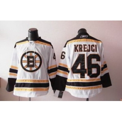 Boston Bruins 46 krejci white jersey