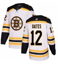 Youth Adidas Boston Bruins 12 Adam Oates Authentic White Away NHL Jersey 