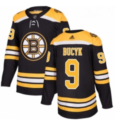 Youth Adidas Boston Bruins 9 Johnny Bucyk Authentic Black Home NHL Jersey 