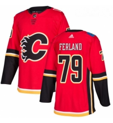 Youth Adidas Calgary Flames 79 Michael Ferland Authentic Red Home NHL Jersey 