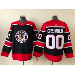 Men Adidas Chicago Blackhawks Clark Griswold 00 2020 21 Reverse Retro Alternate NHL Jersey