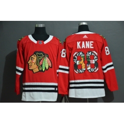 Men Chicago Blackhawks 88 Patrick Kane Red Fashion Adidas Jersey