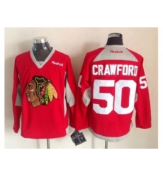 NHL Chicago Blackhawks #50 Corey Crawford red jerseys New