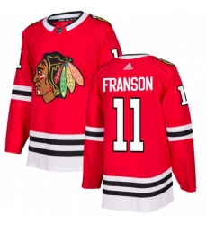 Youth Adidas Chicago Blackhawks 11 Cody Franson Authentic Red Home NHL Jersey 