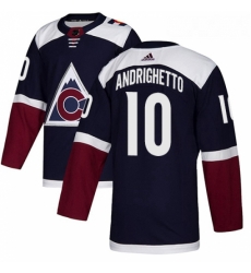 Youth Adidas Colorado Avalanche 17 Tyson Jost Authentic Navy Blue Alternate NHL Jersey 