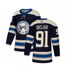 Mens Adidas Columbus Blue Jackets 91 Anthony Duclair Premier Navy Blue Alternate NHL Jersey 