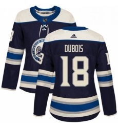 Womens Adidas Columbus Blue Jackets 18 Pierre Luc Dubois Authentic Navy Blue Alternate NHL Jersey 