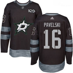 Stars #16 Joe Pavelski Black 1917 2017 100th Anniversary Stitched Hockey Jersey