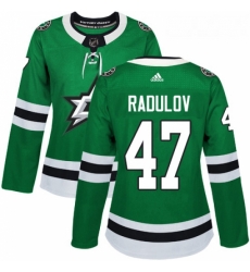 Womens Adidas Dallas Stars 47 Alexander Radulov Authentic Green Home NHL Jersey 