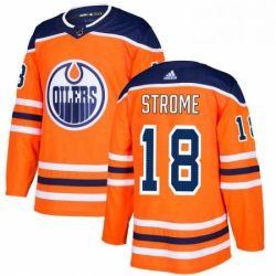 Mens Adidas Edmonton Oilers 18 Ryan Strome Authentic Orange Home NHL Jersey 