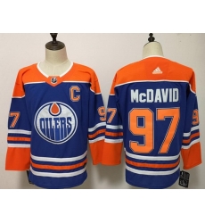 Youth Edmonton Oilers 97 Connor McDavid Royal Stitched Jersey