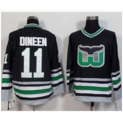 Hartford Whalers #11 Kevin Dineen Black CCM Throwback Stitched NHL Jersey