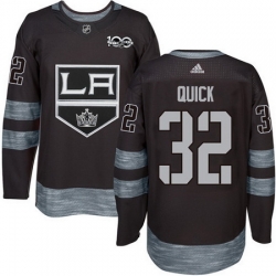 Kings #32 Jonathan Quick Black 1917 2017 100th Anniversary Stitched NHL Jersey