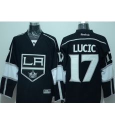 Los Angeles Kings #17 Milan Lucic Black Home Stitched NHL Jersey