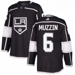 Mens Adidas Los Angeles Kings 6 Jake Muzzin Premier Black Home NHL Jersey 