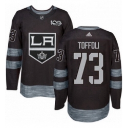 Mens Adidas Los Angeles Kings 73 Tyler Toffoli Premier Black 1917 2017 100th Anniversary NHL Jersey 