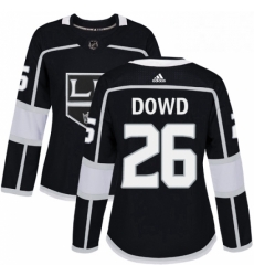 Womens Adidas Los Angeles Kings 26 Nic Dowd Authentic Black Home NHL Jersey 