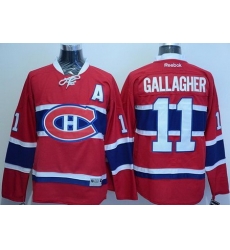 Canadiens #11 Brendan Gallagher Red Home Stitched NHL Jersey