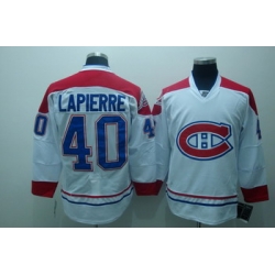 Montreal Canadiens 40 Maxim Lapierre White Jerseys CH