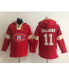 NHL montreal canadiens #11 gallagher red jersey[pullover hooded sweatshirt]