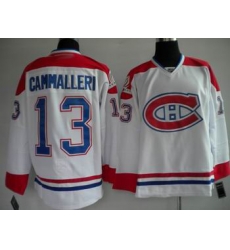 hockey Montreal Canadiens #13 Michael Cammalleri Stitched Replithentic white Jersey