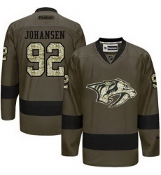 Predators #92 Ryan Johansen Green Salute to Service Stitched NHL Jersey