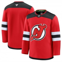 Men New Jersey Devils Blank Red 2024 25 Home Stitched Hockey Jersey