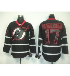 New Jersey Devils 17 IIlya Kovalchuk Black jerseys A patch