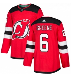 Youth Adidas New Jersey Devils 6 Andy Greene Authentic Red Home NHL Jersey 