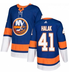 Youth Adidas New York Islanders 41 Jaroslav Halak Premier Royal Blue Home NHL Jersey 